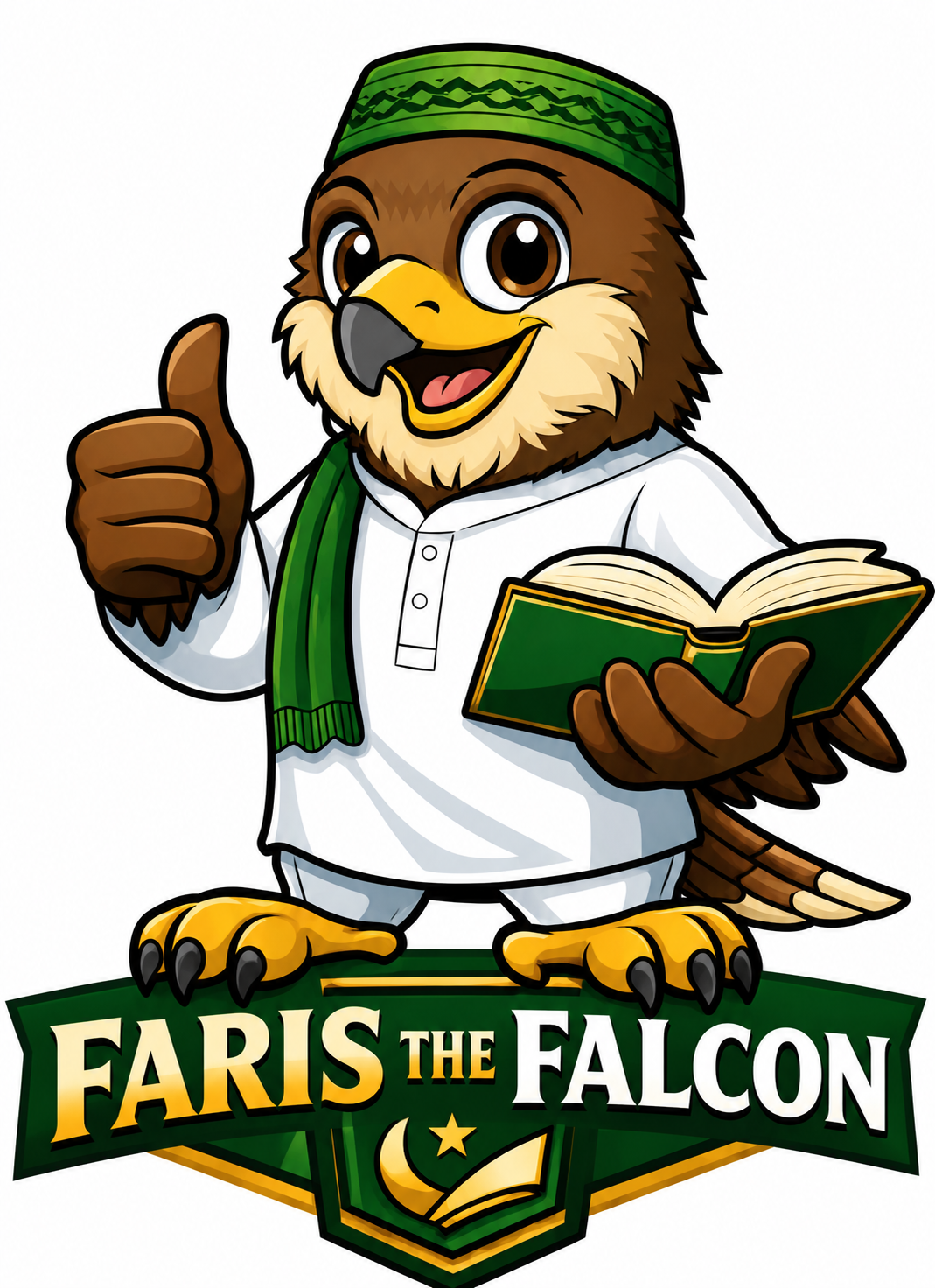 Faris the Falcon Mascot
